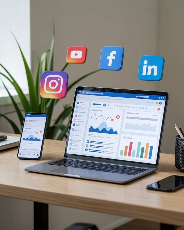 manajemen konten sosial media Jogja fokus bisnis property