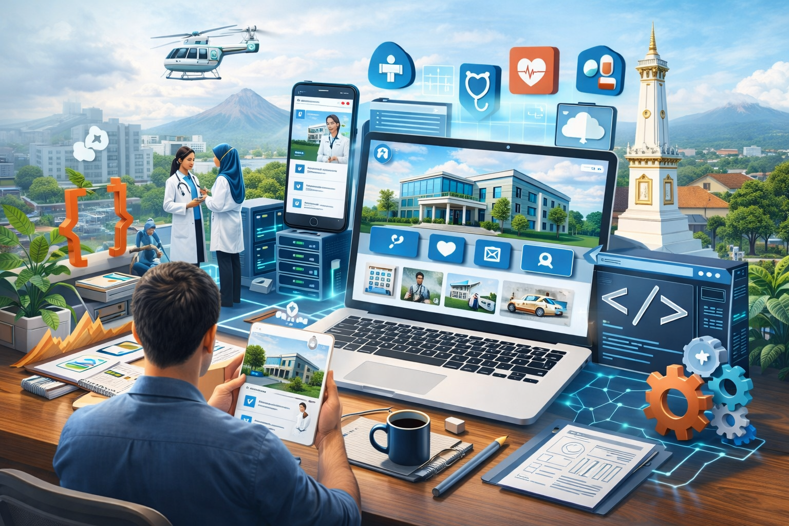 pembuatan website company profile Jogja fokus bisnis klinik