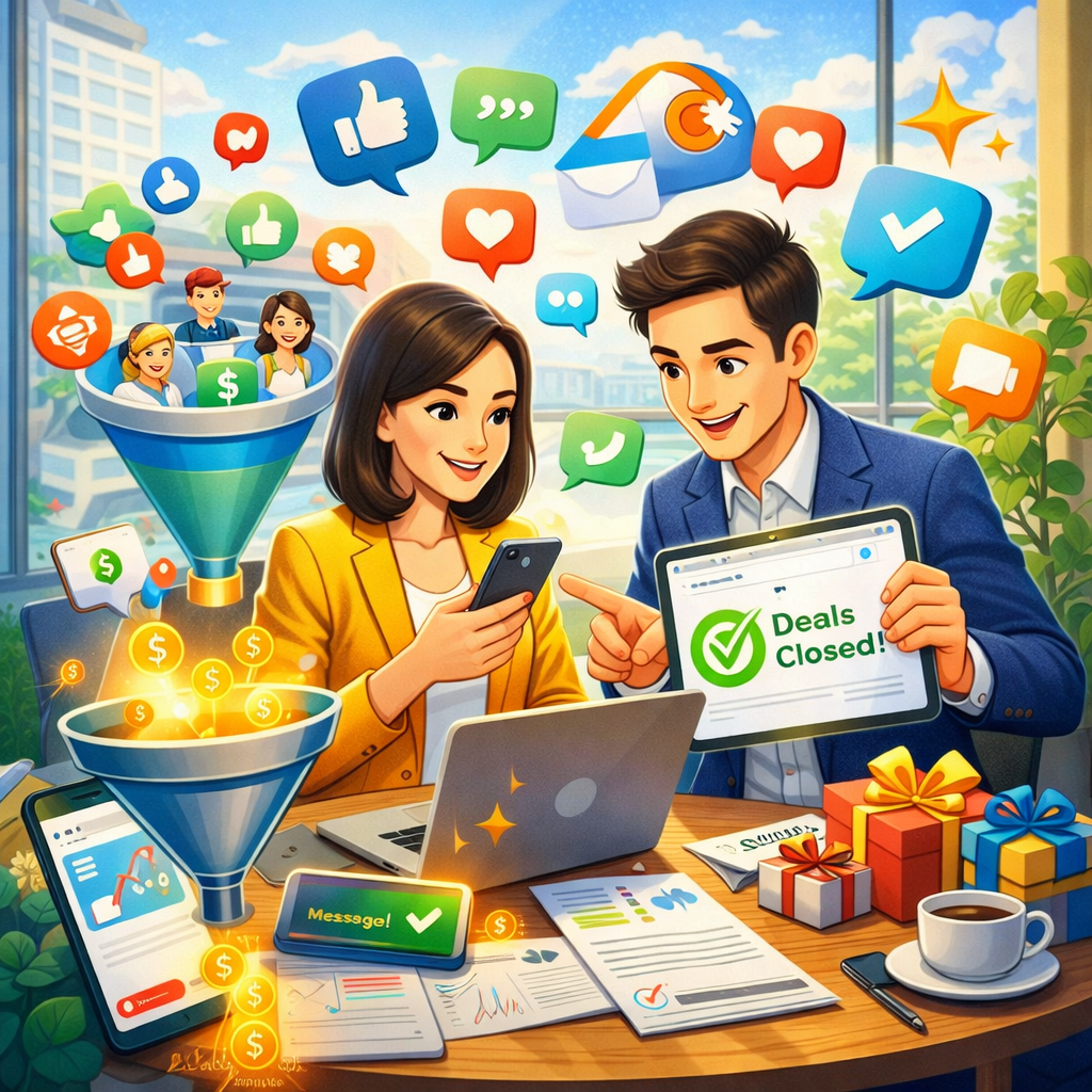 pengelolaan media sosial bisnis guna mempercepat closing