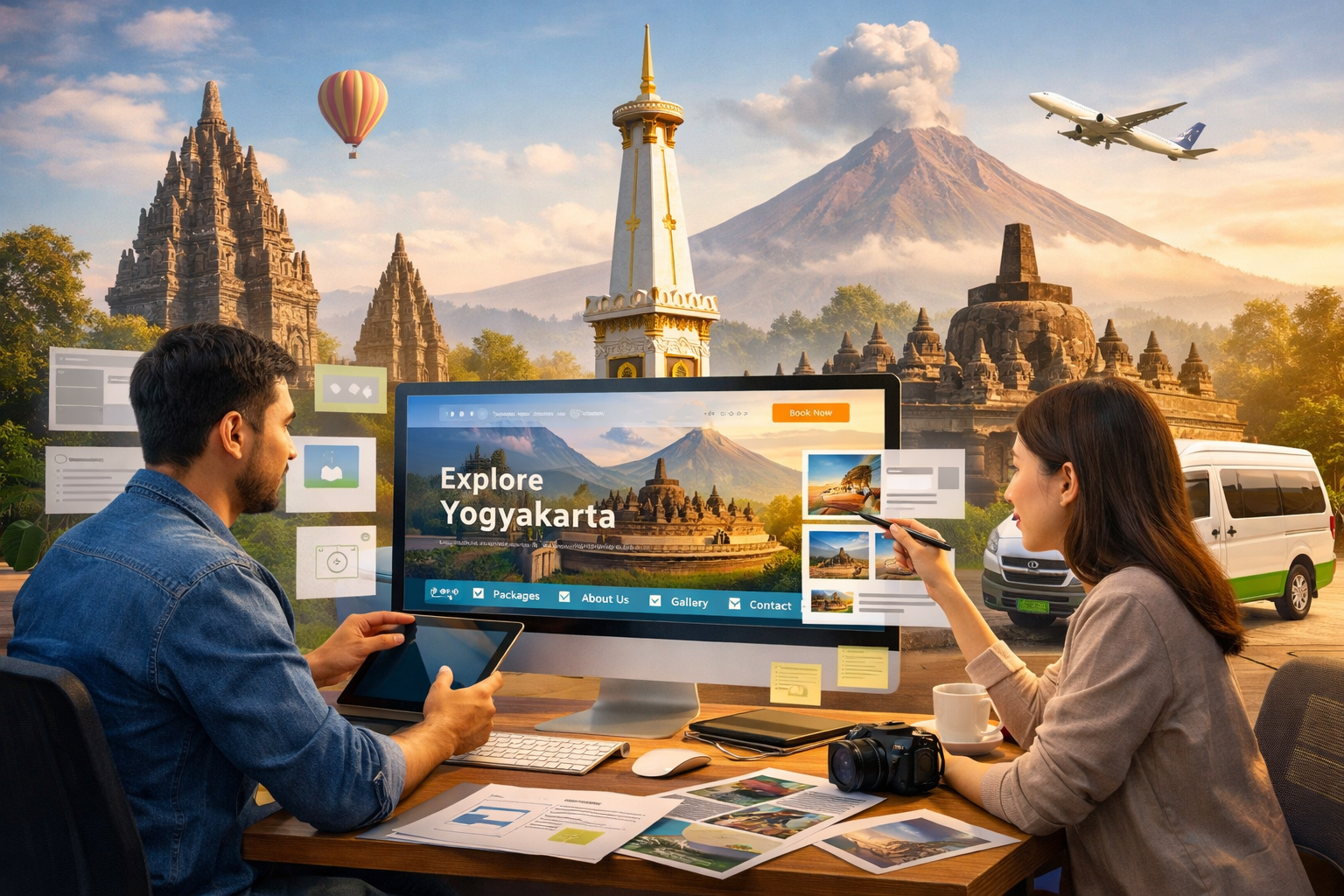 pembuatan website company profile untuk bisnis travel di Jogja