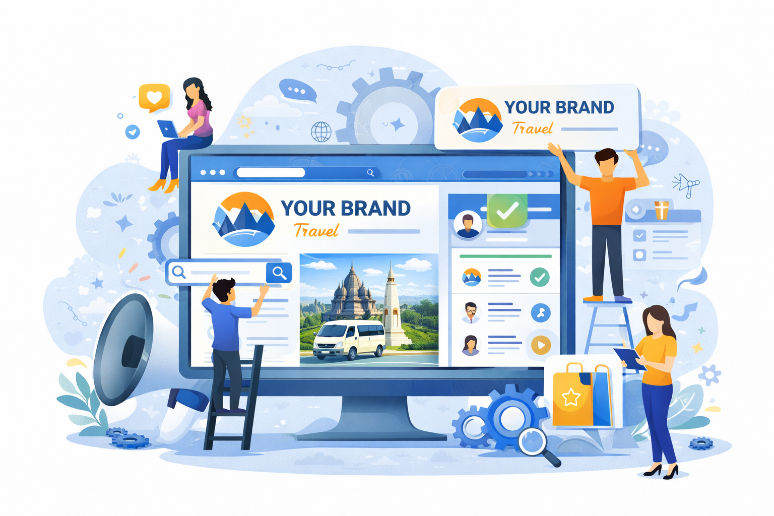 pengembangan brand online untuk bisnis travel di Jogja