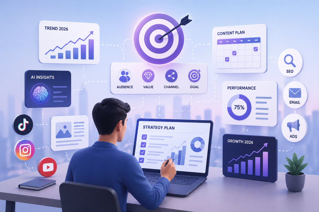 bagaimana cara membuat strategi pemasaran digital terbaru 2026