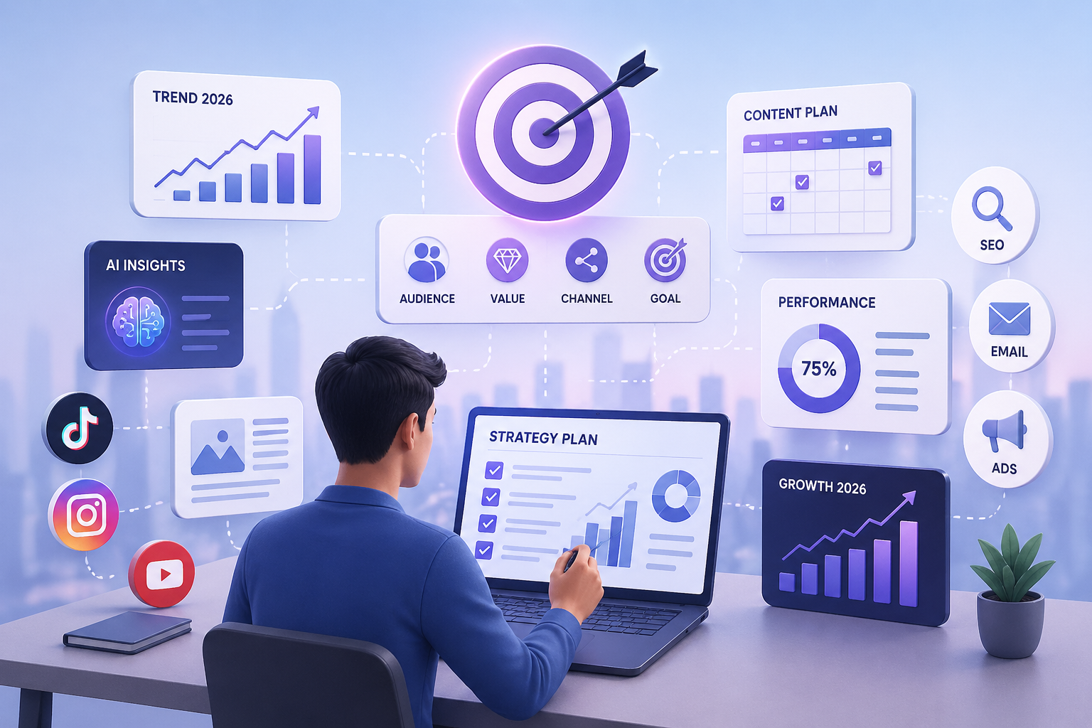 bagaimana cara membuat strategi pemasaran digital terbaru 2026