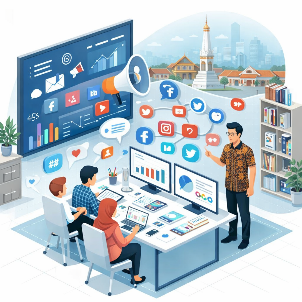 pengelolaan media sosial bisnis untuk bisnis edukasi di Jogja