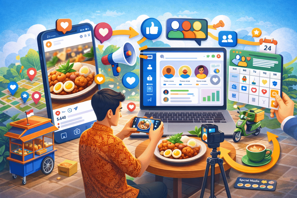 pengelolaan media sosial bisnis untuk bisnis kuliner di Jogja