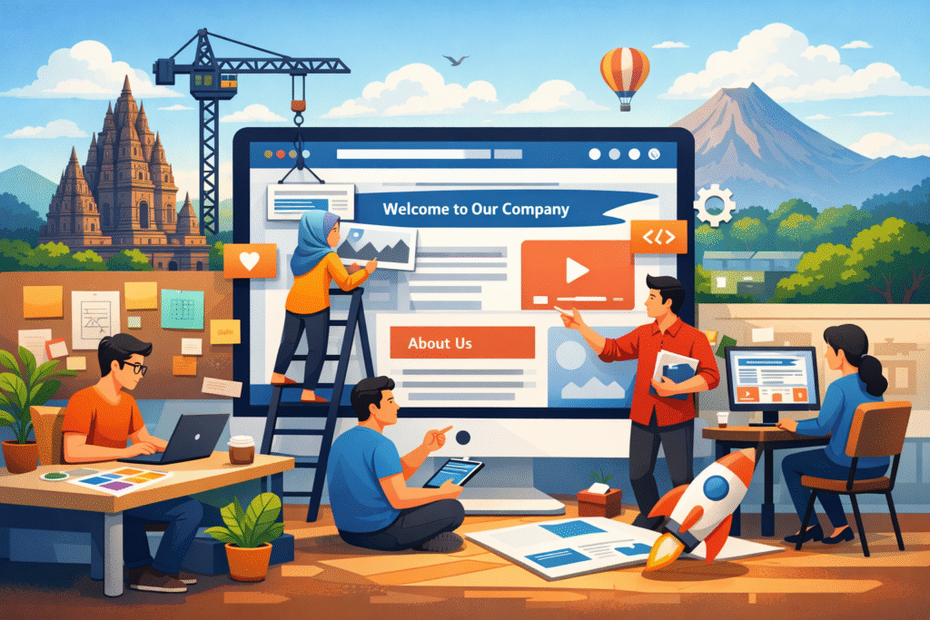 pembuatan website company profile untuk bisnis startup di Jogja