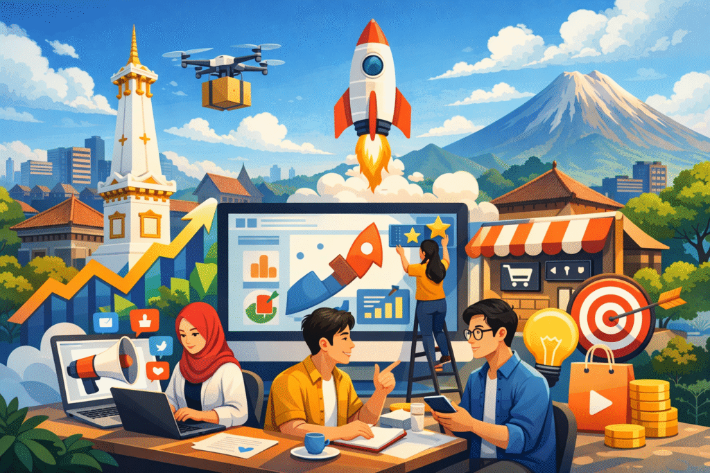 pengembangan brand online untuk bisnis startup di Jogja