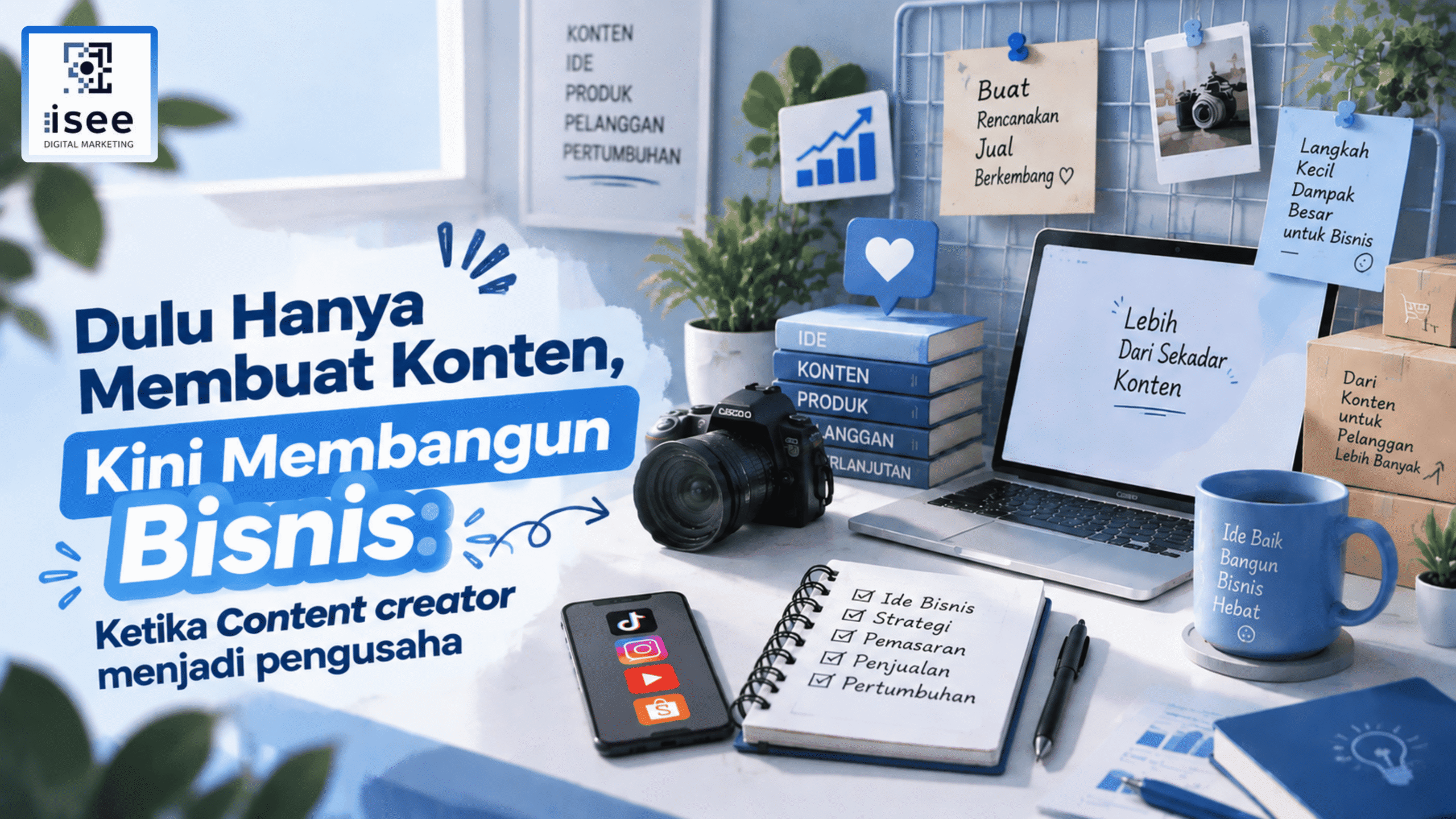 Content creator menjadi pengusaha